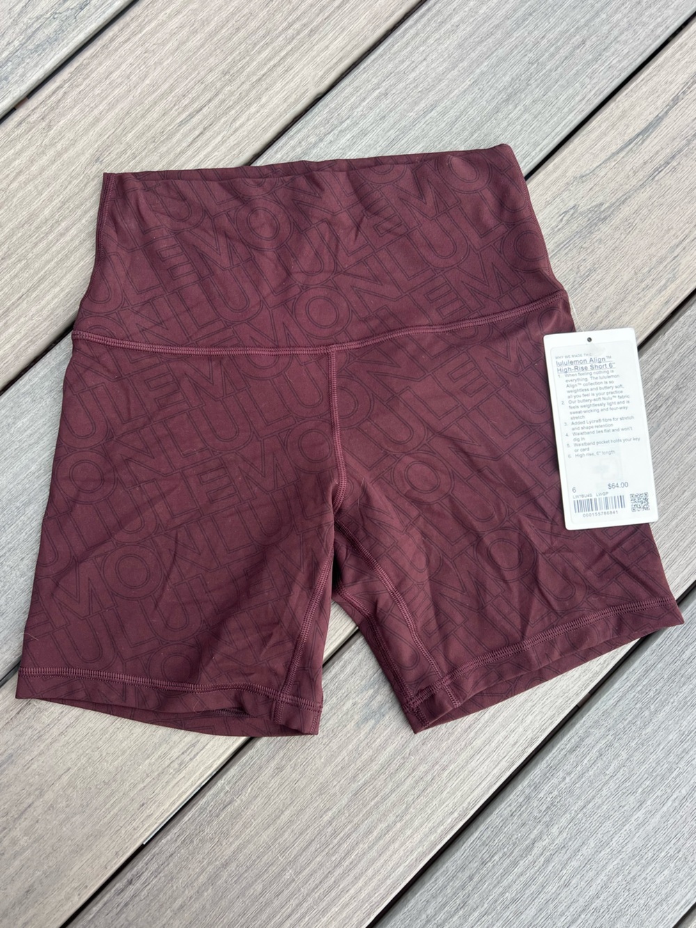 NWT Lululemon Align Shorts | size 6 | 6” inseam